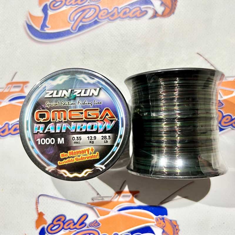HILO MONOFILAMENTO ZUNZUN OMEGA RAINBOW 0.35MM. 1000MT.