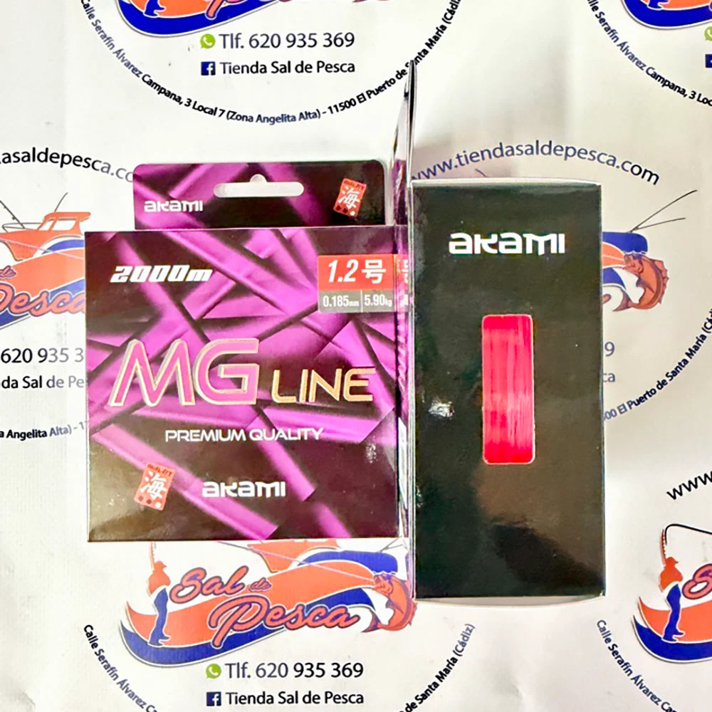 HILO MONOFILAMENTO AKAMI MG LINE 0,18MM. 2000MT.