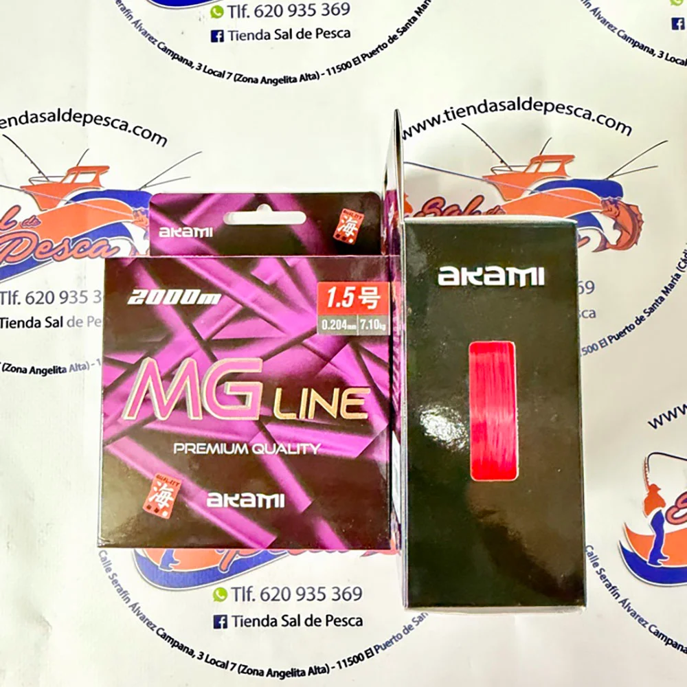 HILO MONOFILAMENTO AKAMI MG LINE 0,20MM. 2000MT.