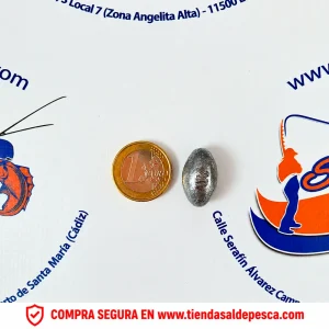 PLOMO OLIVA PARA LA PESCA PASANTE 20GR.