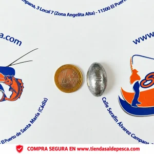 PLOMO OLIVA PARA LA PESCA PASANTE 40GR.