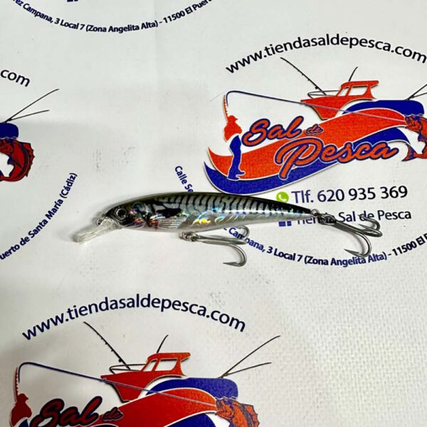 MUESTRA DE SPINNING AKAMI REAL MINNOW 10CM. 14GR. COLOR MACKEREL GREEN