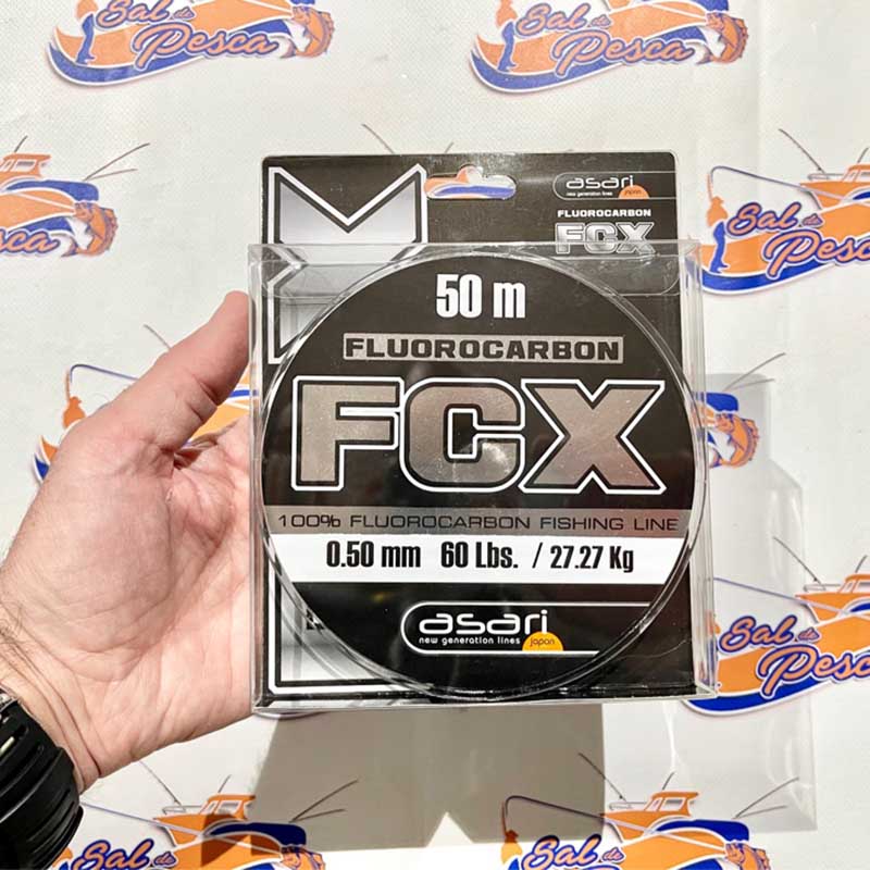 Ligne De Pêche Fluorocarbone Asari FCX 100m - Diamètres 0.22mm à 1.00mm, Invisible Et Durable