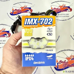 LINTERNA FRONTAL PARA LA PESCA AKAMI IMX-702