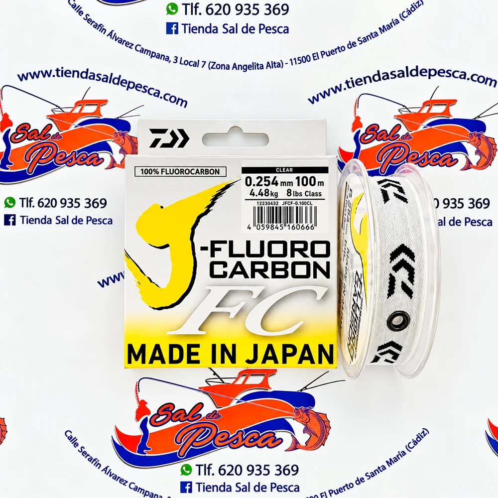 HILO J-FLUOROCARBONO 100% DAIWA 0,254MM. 100MT.