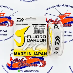 HILO J-FLUOROCARBONO 100% DAIWA 0,352MM. 100MT.