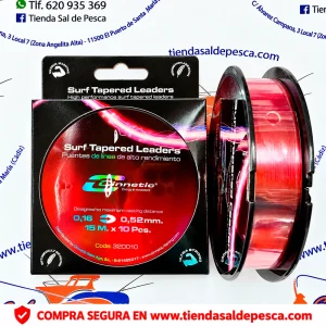 PUENTES DE LINEA CINNETIC 0,16-0,52MM. 10X15MT. COLOR ROJO