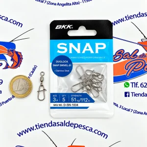 GRAPA INOX BBK DUOLOCK SNAP SWIVEL-51 NUM. 3 112LBS.