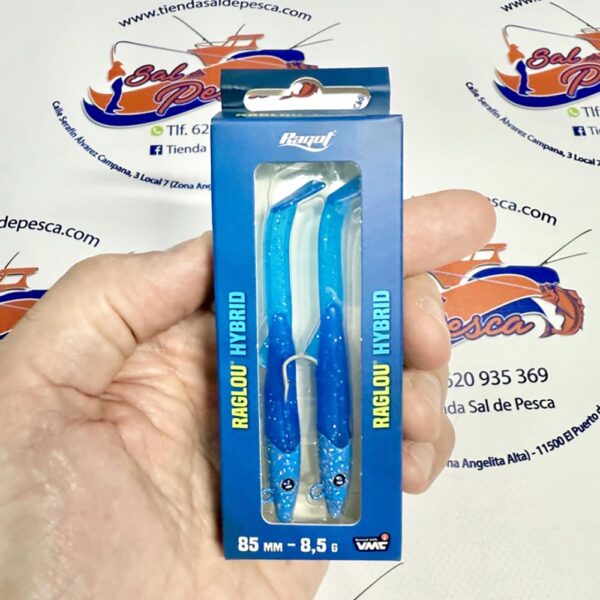 MUESTRA VINILO DE SPINNING RAGLOU HYBRID 8.5CM. 8.40GR. COLOR NB