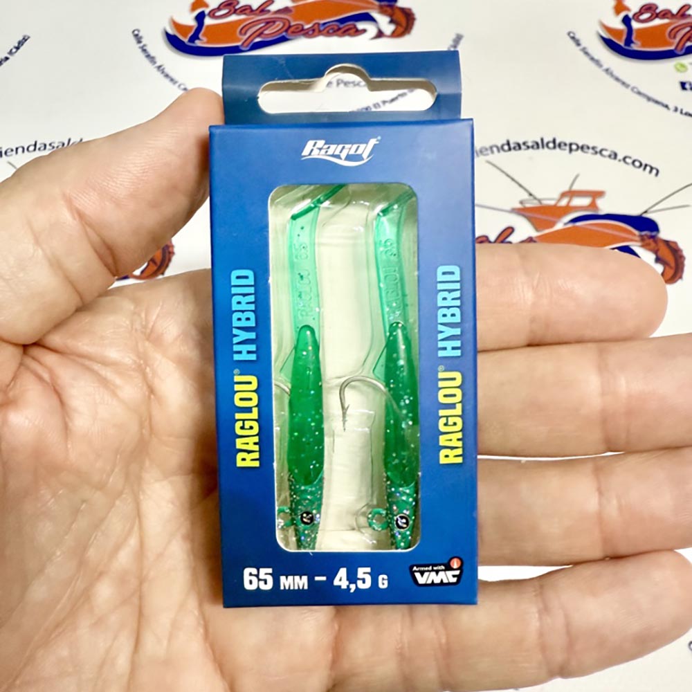 MUESTRA VINILO DE SPINNING RAGLOU HYBRID 6.5CM. 4.50GR. COLOR GB