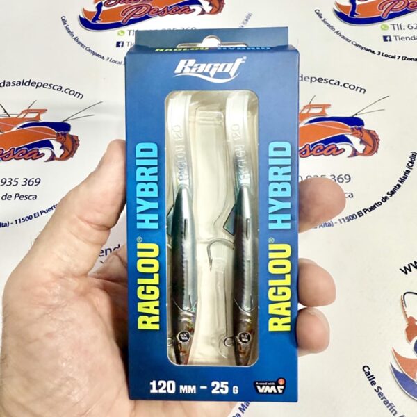 MUESTRA VINILO DE SPINNING RAGLOU HYBRID 12CM. 25GR. COLOR LC