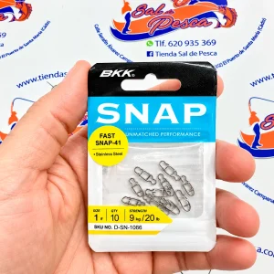 GRAPA-IMPERDIBLE INOX. BKK FAST SNAP-41 NUM. 1