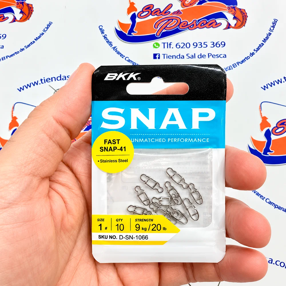 GRAPA-IMPERDIBLE INOX. BKK FAST SNAP-41 NUM. 1