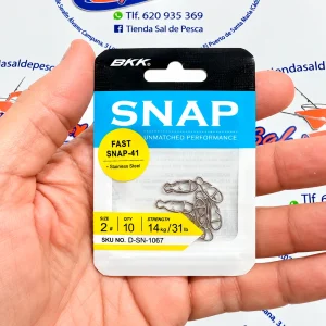 GRAPA-IMPERDIBLE INOX. BKK FAST SNAP-41 NUM. 2