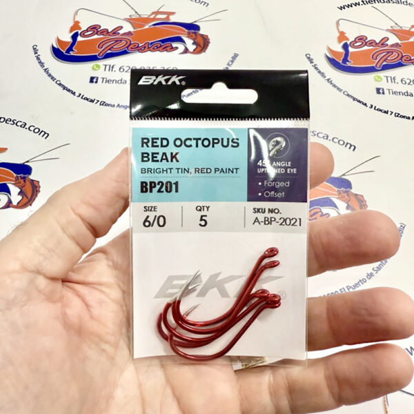 ANZUELO BKK RED OCTOPUS BEAK RD NUM. 6/0