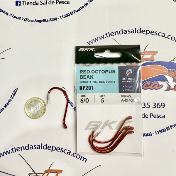 ANZUELO BKK RED OCTOPUS BEAK RD NUM. 6/0 - Imagen 2
