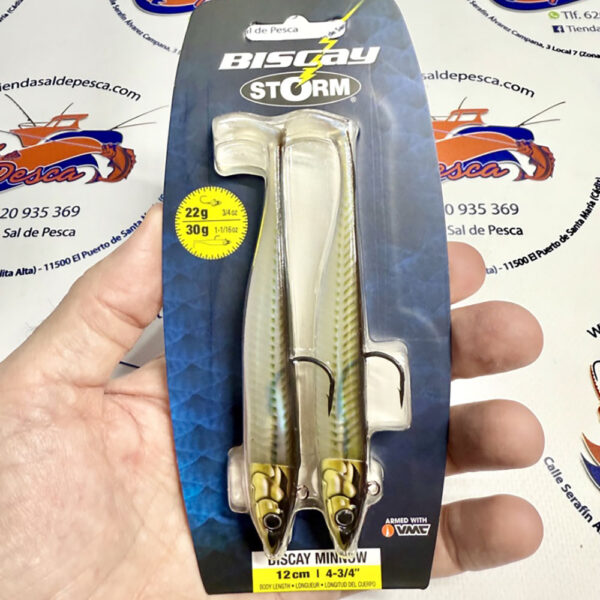 MUESTRA VINILO STORM BISCAY MINNOW 12CM. 22GR. (30GR.) COLOR SDL