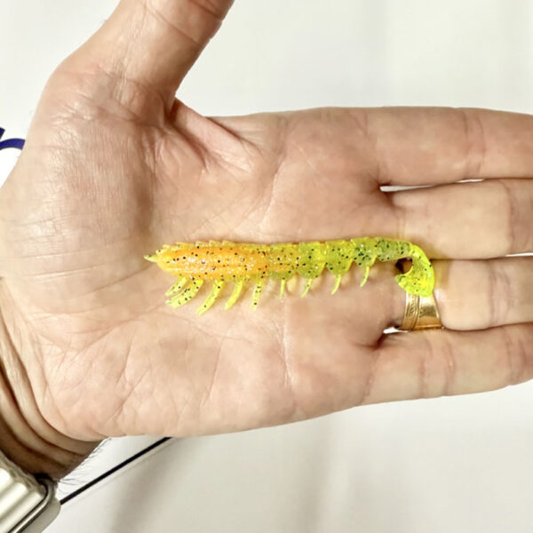 MUESTRA VINILO RAPALA CRUSHCITY IMPOSTER 3" 8.0CM. NEON YABBIE - Imagen 2