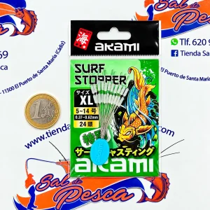 TOPE DE SILICONA AKAMI SURF STOPPER TALLA XL 24 UNIDADES.