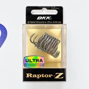 ANZUELO TRIPLE BKK RAPTOR-Z ULTRA ANTIRUST NUM. 4 8 UNIDADES