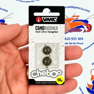 PLOMO VMC CHEBOO CAMORASHKA TUNGSTENO 10GR. COLOR DARK OLIVE