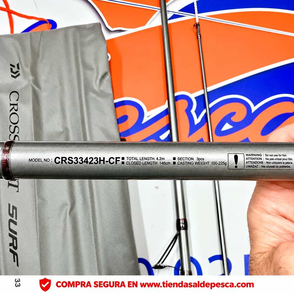 CAÑA DE SURFCASTING DAIWA CROSSCAST SURF 4,20MT. HIBRIDA - Imagen 2