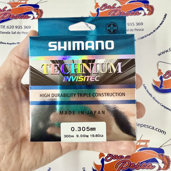 HILO MONOFILAMENTO SHIMANO TECHNIUM INVISITEC 300MT. 0,305MM.