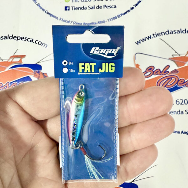 MUESTRA JIG PLOMO RAGOT FAT JIG 4CM. 8GR. COLOR RAINBOW