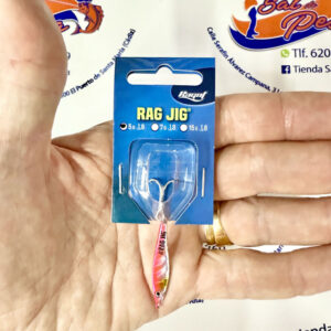 MUESTRA JIGS PLOMO RAGOT RAG JIG 5GR. COLOR PINK METAL