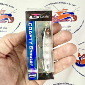 MUESTRA JIG CINNETIC CRAFTY SHOOTER 60GR. COLOR GLOW ZEBRA SILVER