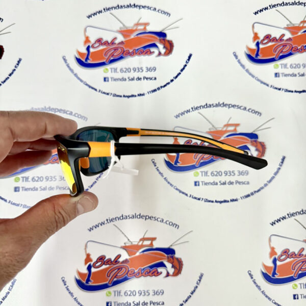 GAFAS POLARIZADAS HART XHGE NEGRA LENTE ESPEJO NARANJA - Imagen 4