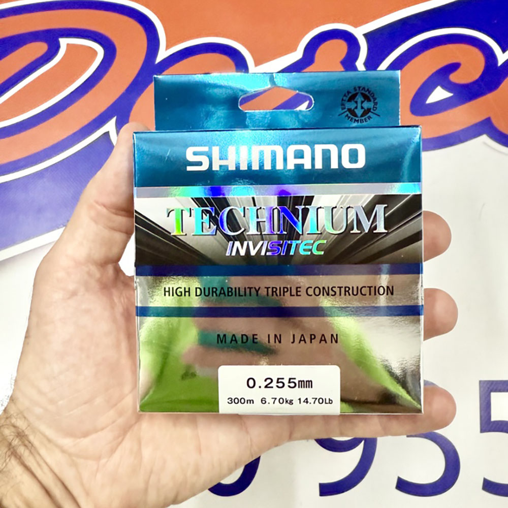 HILO MONOFILAMENTO SHIMANO TECHNIUM INVISITEC 300MT. 0,255MM.