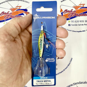 MUESTRA ROCK FISHING WILLIAMSON TRICK METAL 12GR. COLOR GREEN SARDINE