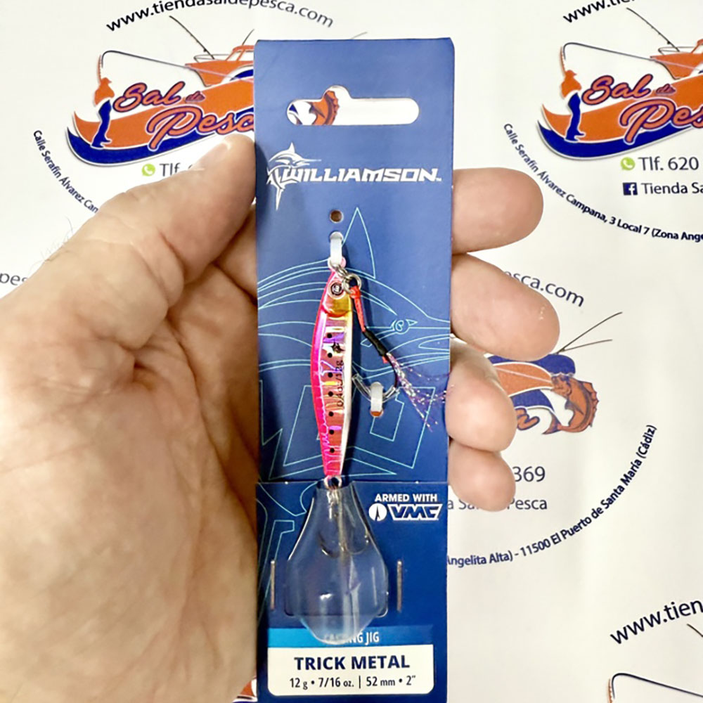 MUESTRA ROCK FISHING WILLIAMSON TRICK METAL 12GR. COLOR PINK SARDINE