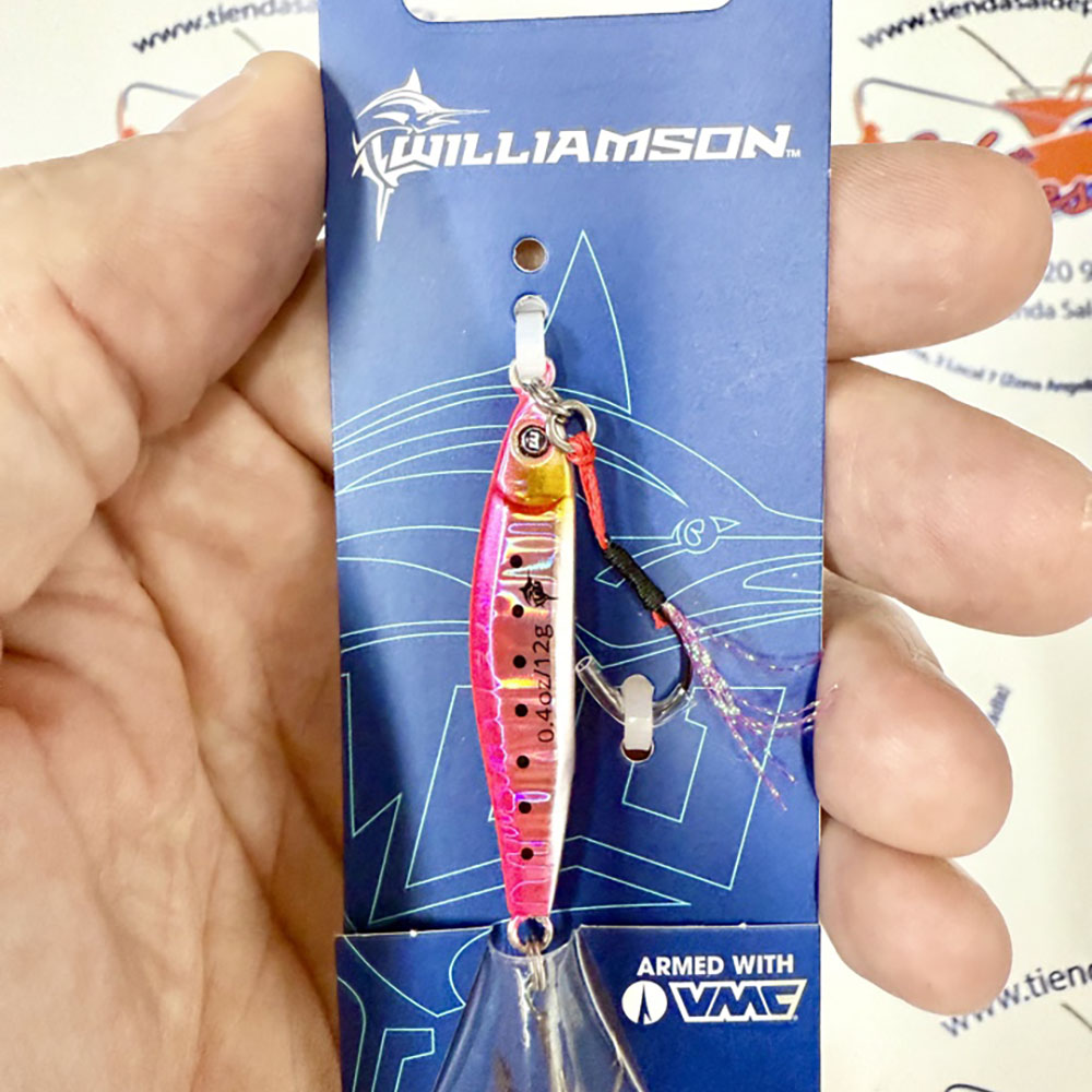 MUESTRA ROCK FISHING WILLIAMSON TRICK METAL 12GR. COLOR PINK SARDINE - Imagen 2