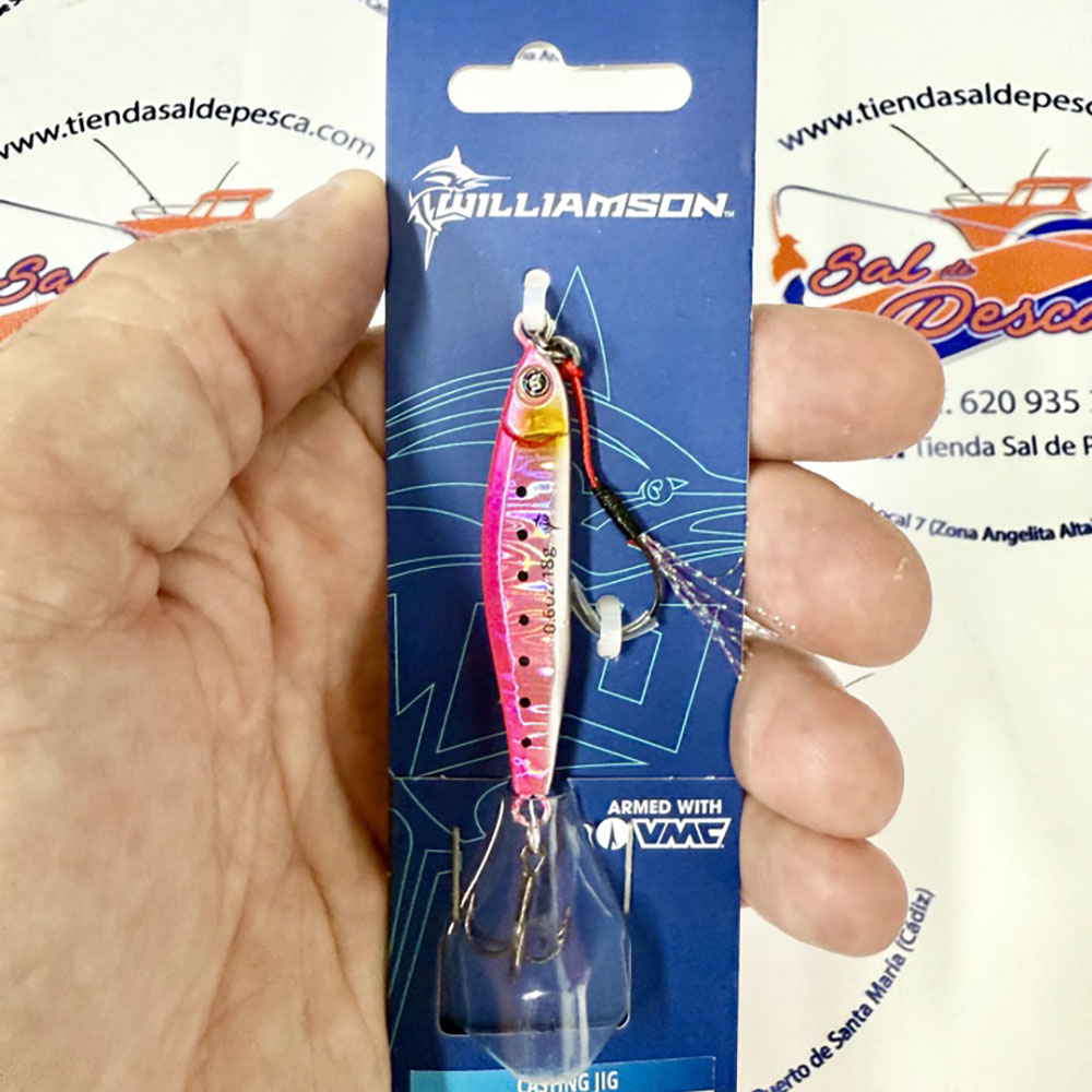 MUESTRA ROCK FISHING WILLIAMSON TRICK METAL 18GR. COLOR PINK SARDINE
