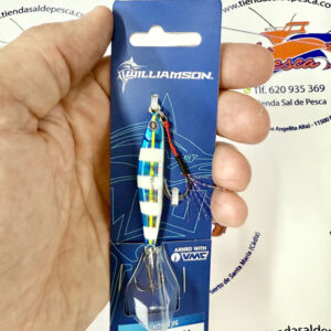 MUESTRA ROCK FISHING WILLIAM. TRICK METAL 18GR. COLOR YELLOW TAIL GLOW