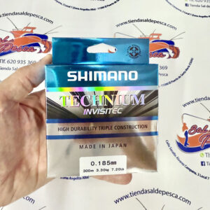 HILO MONOFILAMENTO SHIMANO TECHNIUM INVISITEC 300MT. 0,185MM.
