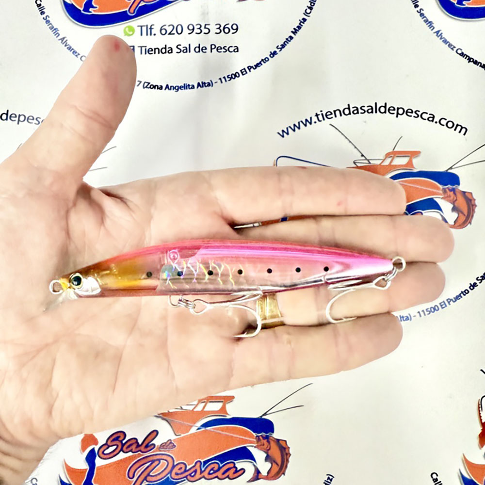 MUESTRA DE SPINNING SHIMANO EXSENCE STRONG ASS 12,5CM. SARDINA PINK - Imagen 2