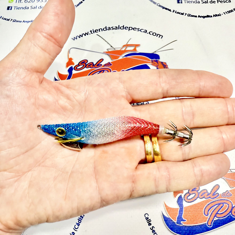 MUESTRA CALAMAR SHIMANO SEPHIA CLINCH FB RATTLE 2.5 10GR. TRICOLOR - Imagen 2