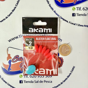 BLISTER PERLAS FLOAT OVAL AKAMI NUM. 2 COLOR R