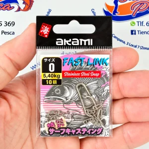 BLISTER 10 CONECTORES AKAMI FAST LINK NUM. 0