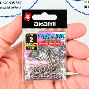 BLISTER 10 CONECTORES AKAMI FAST LINK NUM. 2