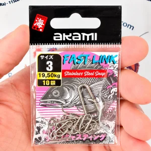 BLISTER 10 CONECTORES AKAMI FAST LINK NUM. 3