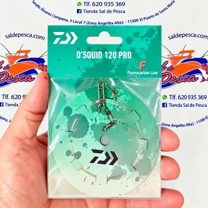MONTAJE BAJO FLUOROCARBONO CALAMAR REGULABLE DAIWA 2 JIBIONERAS