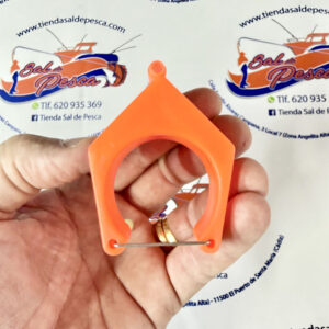 REPUESTO HORQUILLA SOPORTE ALUMINIO 25X25 COLOR NARANJA FLUOR