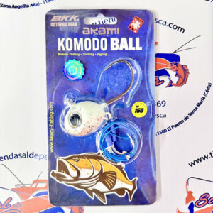 BOLA PARA JIGGING AKAMI KOMODO BALL 150GR. WHITE GLITTER