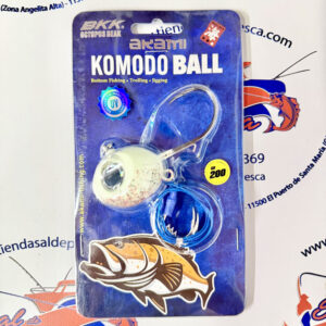 BOLA PARA JIGGING AKAMI KOMODO BALL 200GR. WHITE GLITTER