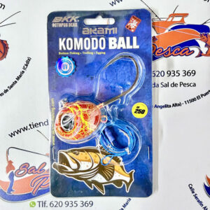 BOLA PARA JIGGING AKAMI KOMODO BALL 250GR. RED