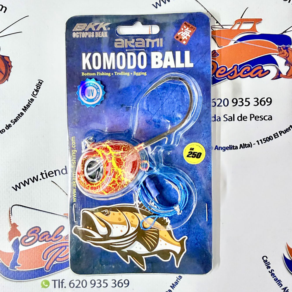 BOLA PARA JIGGING AKAMI KOMODO BALL 250GR. RED